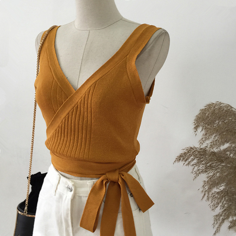 Short frenum fashion slim Korean style vest