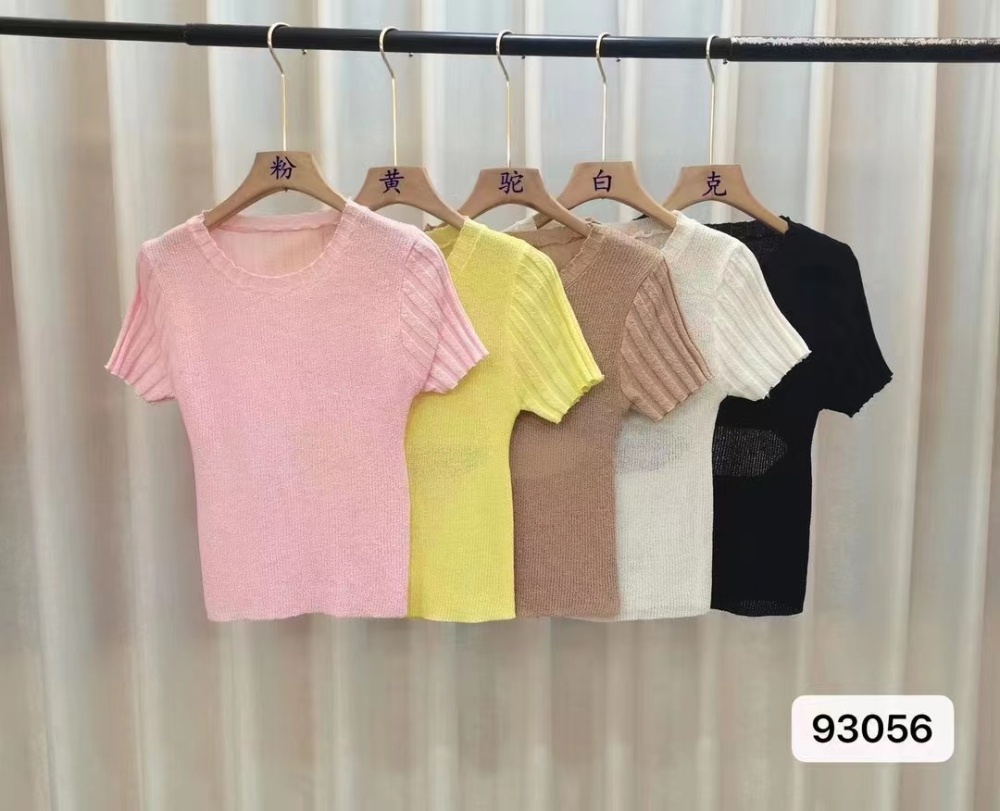Spring and summer T-shirt all-match sweater for women