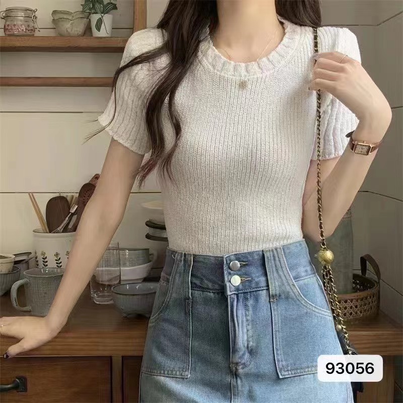 Spring and summer T-shirt all-match sweater for women