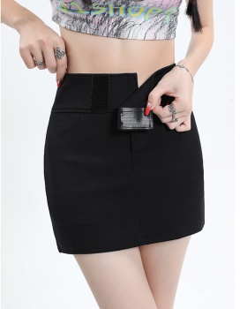 High waist summer skirt black sexy short skirt for women
