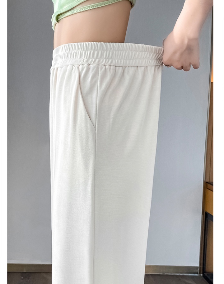 High waist Casual wide leg pants straight pants for women