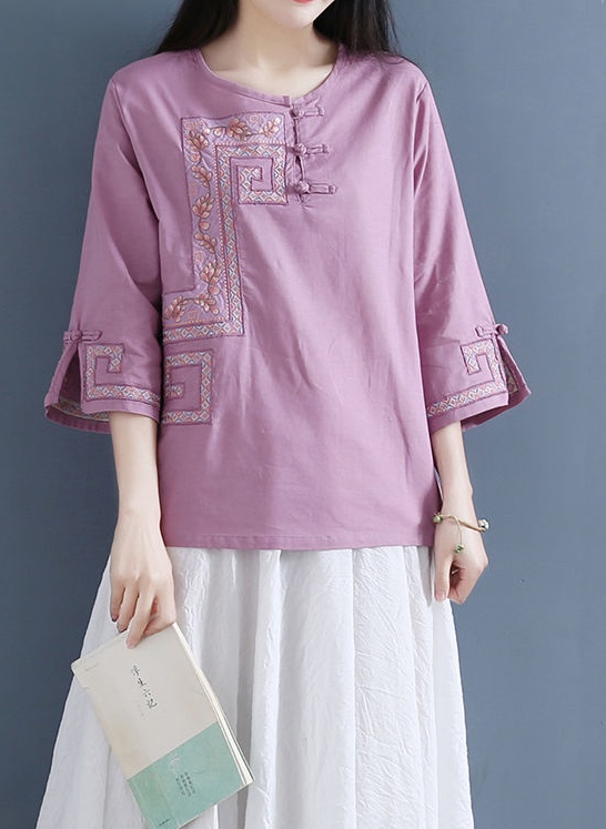 Spring and summer tops Chinese style shirt for women