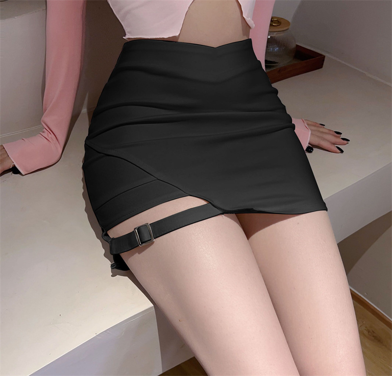 Package hip high waist pants slim short skirt for women