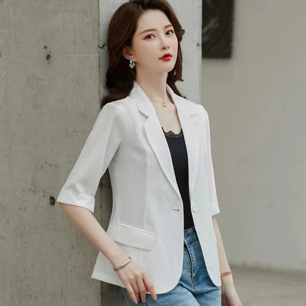 Short sleeve coat short business suit for women