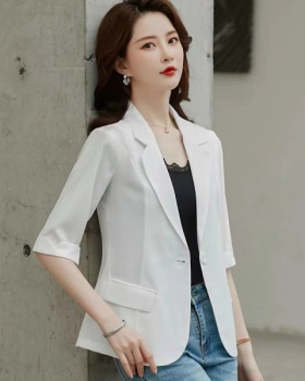 Short sleeve coat short business suit for women