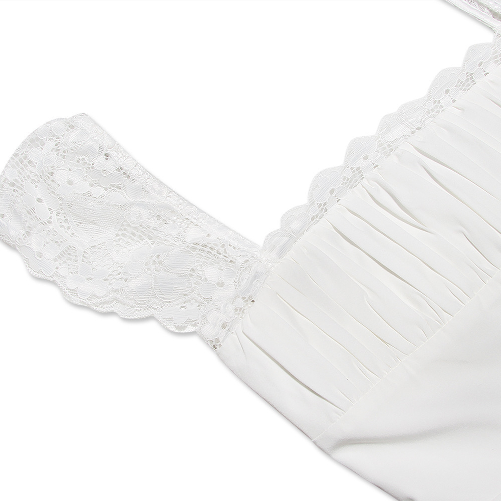 Halter lace dress slim strap dress for women