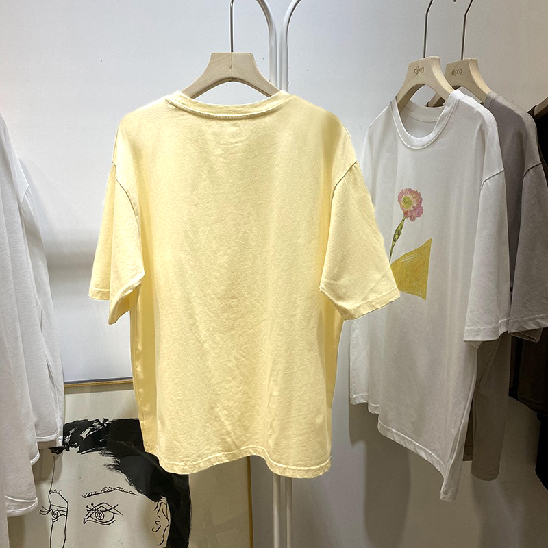 Pure cotton short sleeve T-shirt for women