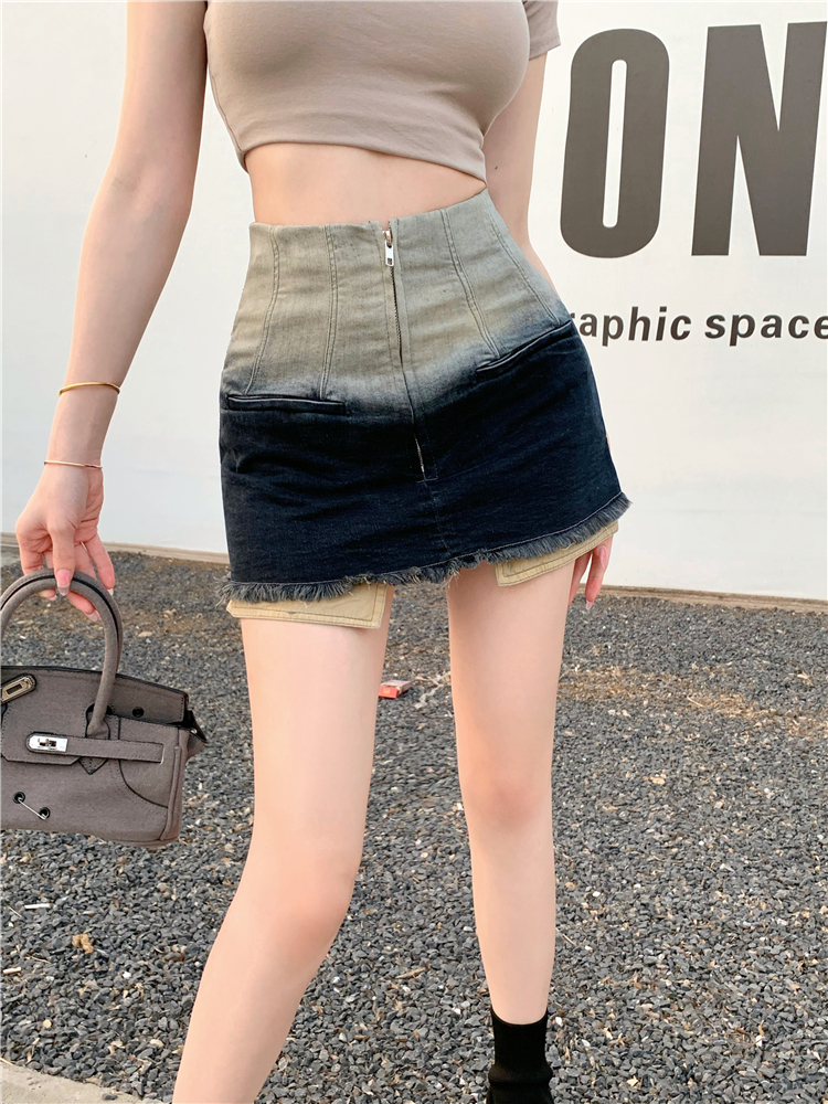 Package hip high waist summer short skirt for women