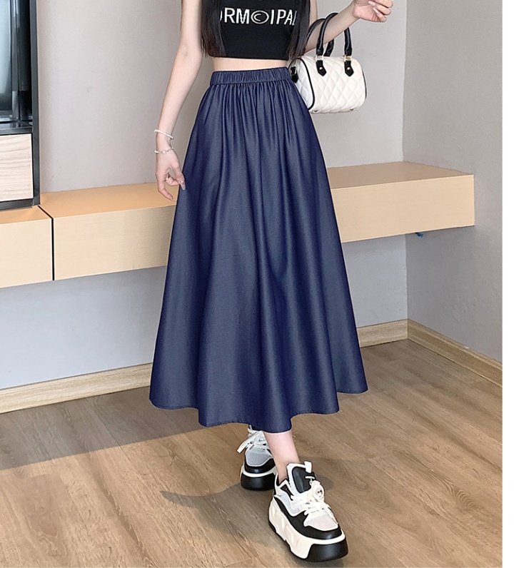 Long slim drape retro temperament skirt for women