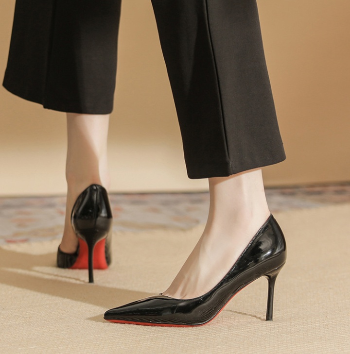Sheepskin high-heeled shoes shoes for women