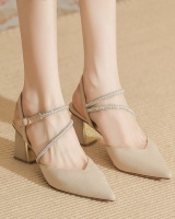Pointed high-heeled sandals thick shoes for women