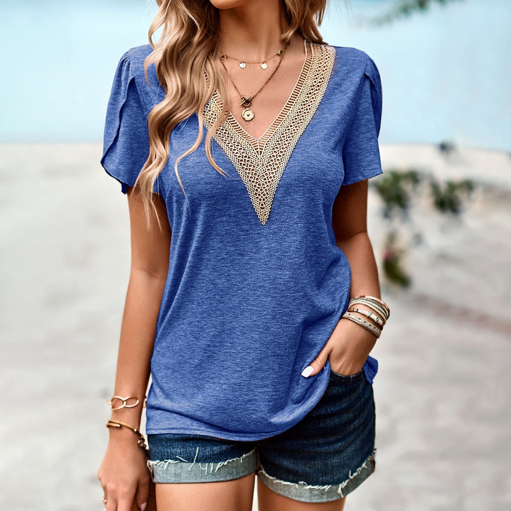 Loose European style T-shirt Casual summer tops