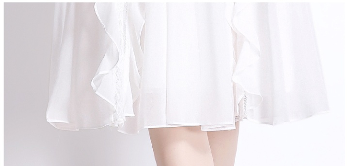 Korean style lady dress short sleeve long dress for women