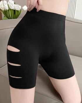 Summer thin irregular leggings holes sexy shorts