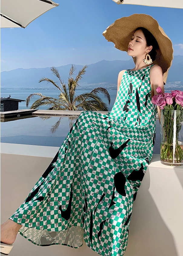 Vacation long dress artistic dress for women