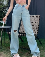 All-match high waist pants mopping drape jeans for women