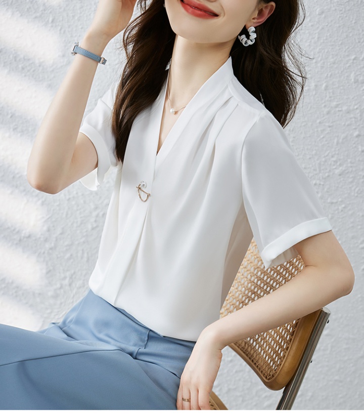 Summer Korean style tops all-match shirt for women