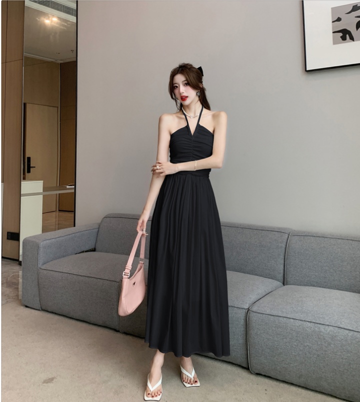 Sling retro vest Korean style all-match dress