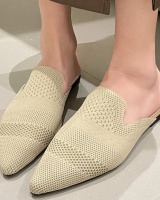 Pointed summer flat Korean style slippers