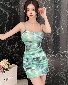 Package hip dress tight strap dress for women