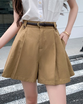 All-match pleated short skirt high waist skirt