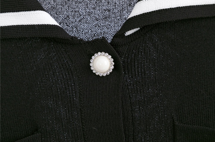 Ice silk short sleeve France style summer knitted dress