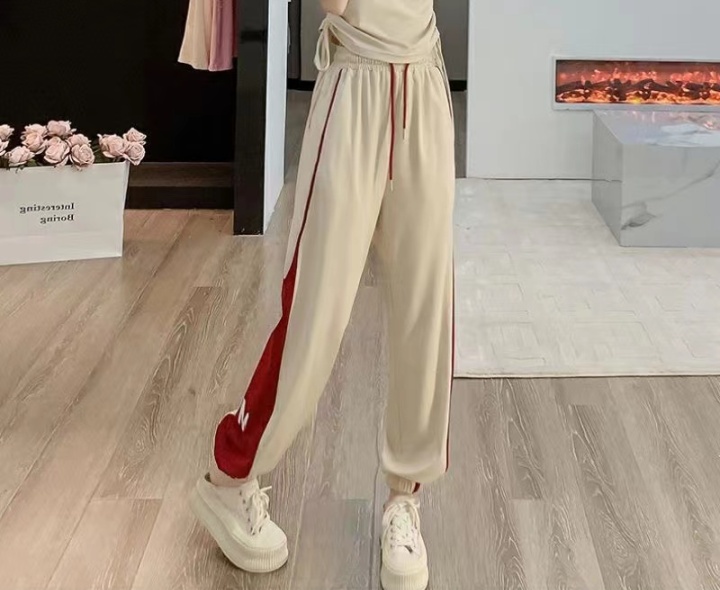 Casual thin sports summer casual pants 2pcs set for women