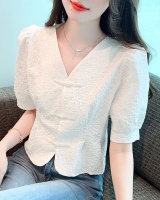 Summer puff sleeve tops short cheongsam for women