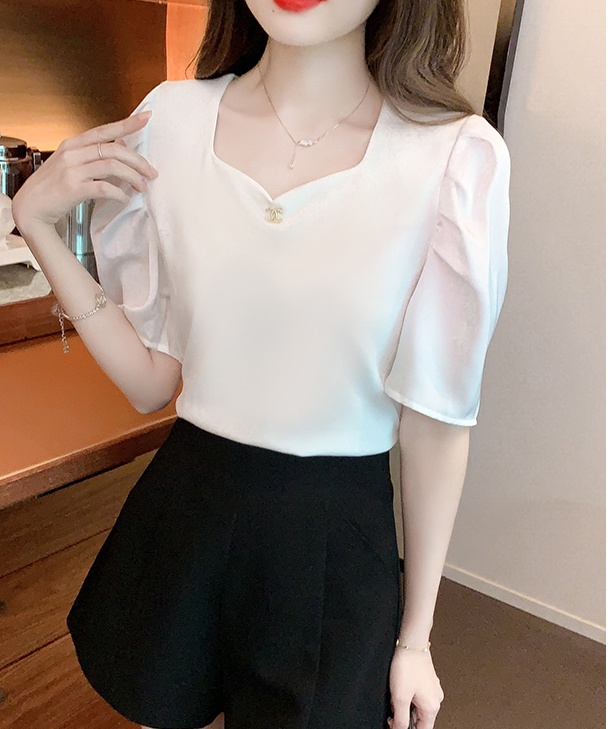 Summer all-match T-shirt Korean style tops for women