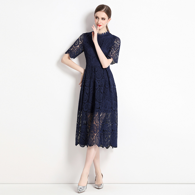 Lace big skirt embroidery dress