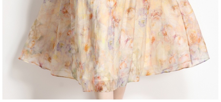 Fashion and elegant sling retro floral dress for women