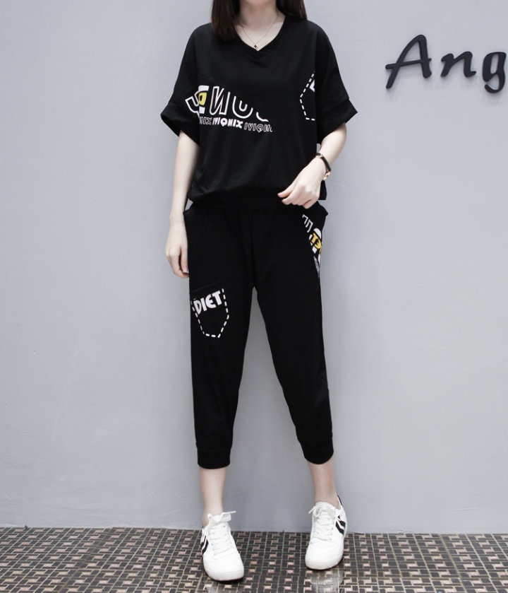 Casual Western style casual pants 2pcs set for women