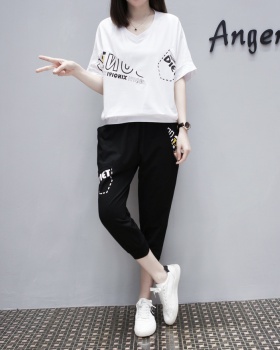 Casual Western style casual pants 2pcs set for women