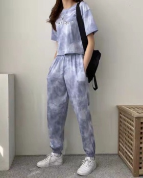 Fashion Korean style sportswear 2pcs set for women