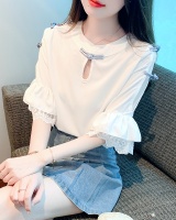Chinese style sweet summer light chiffon shirt for women