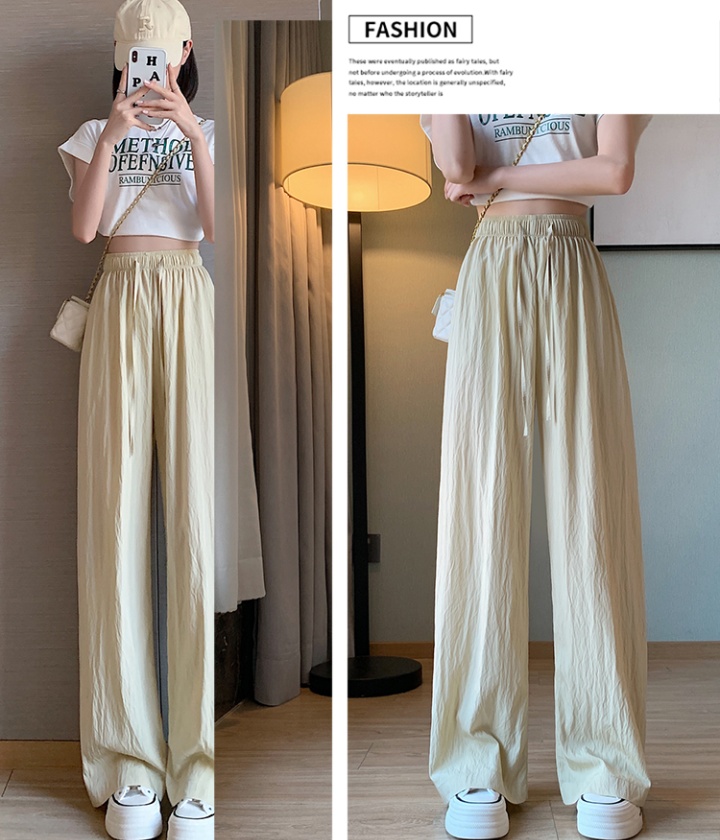 Straight casual pants wide leg pants for women