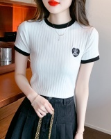 Short sleeve slim T-shirt simple tops for women