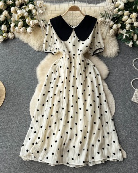 Temperament sweet polka dot summer dress for women
