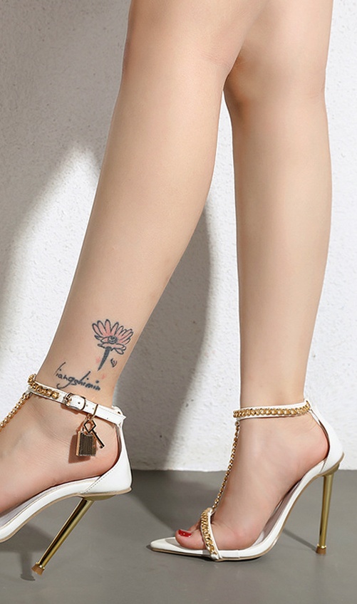 Black summer sandals sexy anklet for women