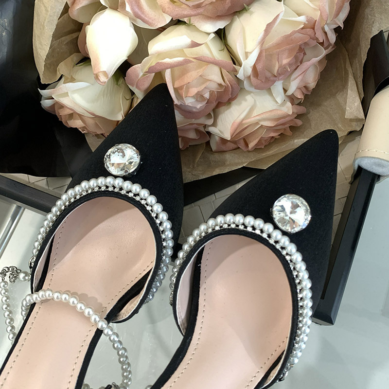 Fashion pearl pointed summer sandals for women