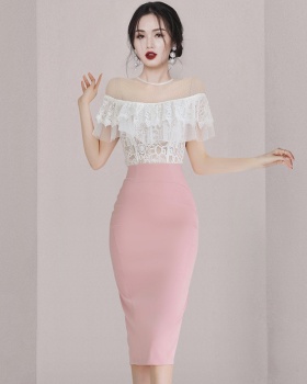 Fashion summer tops Korean style skirt 2pcs set