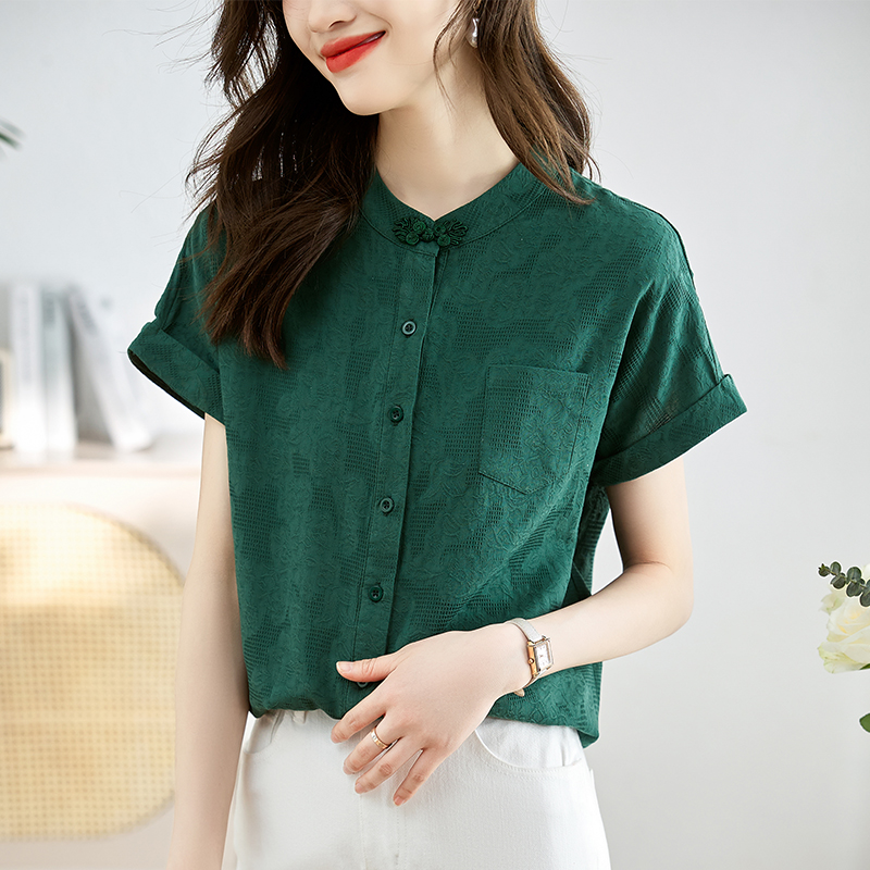Chinese style small shirt shirt for women