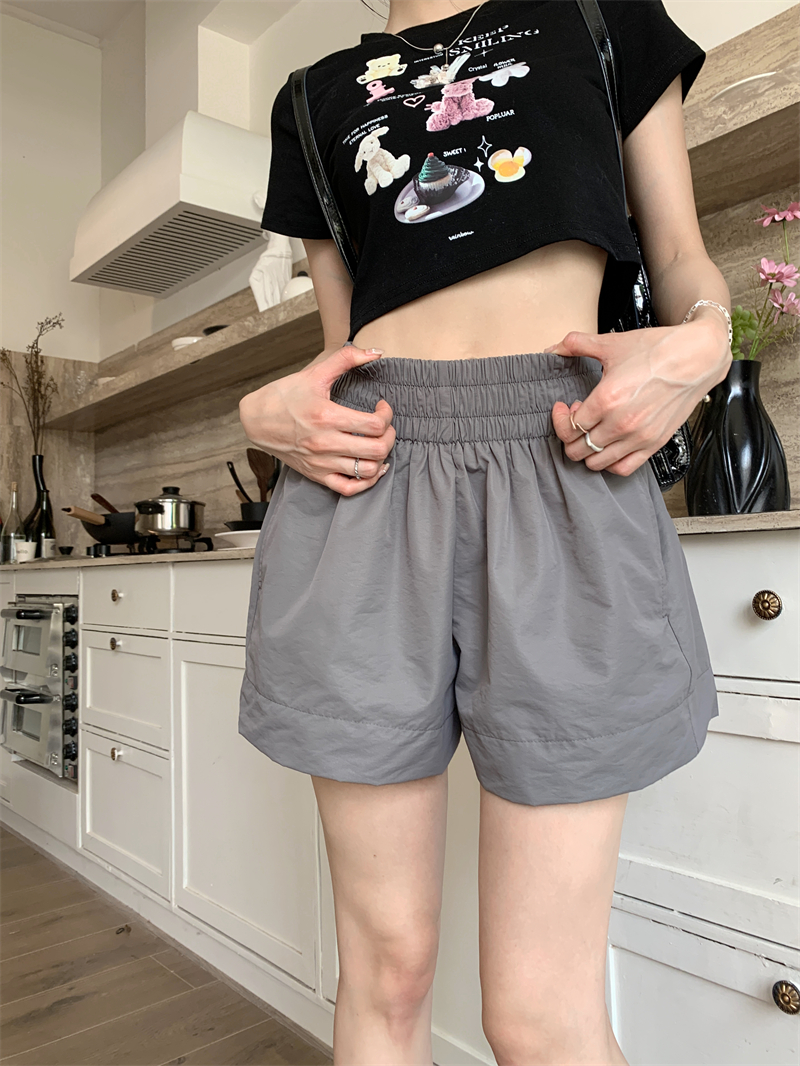 Thick and disorderly high waist all-match shorts