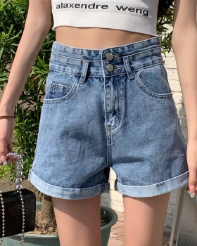 Large yard summer short jeans crimping shorts for women