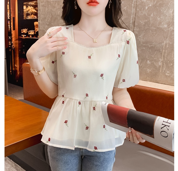 Summer unique cardigan France style shirt for women