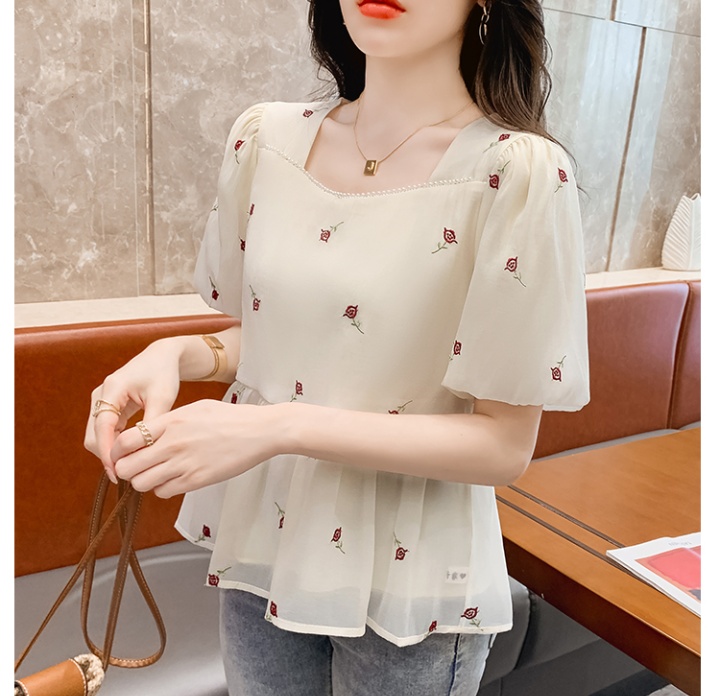 Summer unique cardigan France style shirt for women