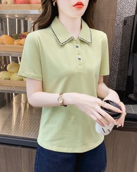 Fashion and elegant tops cotton T-shirt for women
