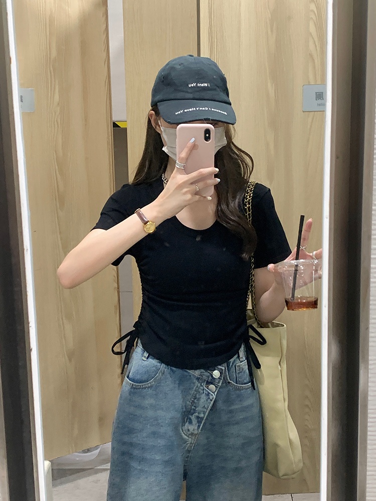 Short sleeve Korean style T-shirt chouzhe tops for women