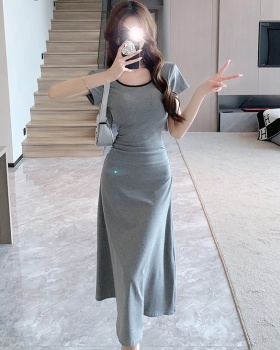 Halter sexy slim Korean style summer France style dress