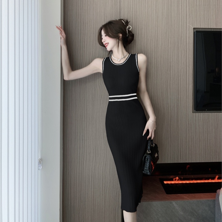 Fashion and elegant long dress knitted dress for women